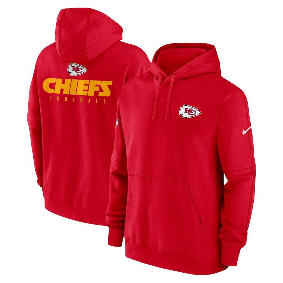 Men 2023 NFL Kansas City Chiefs red Sweatshirt style 1